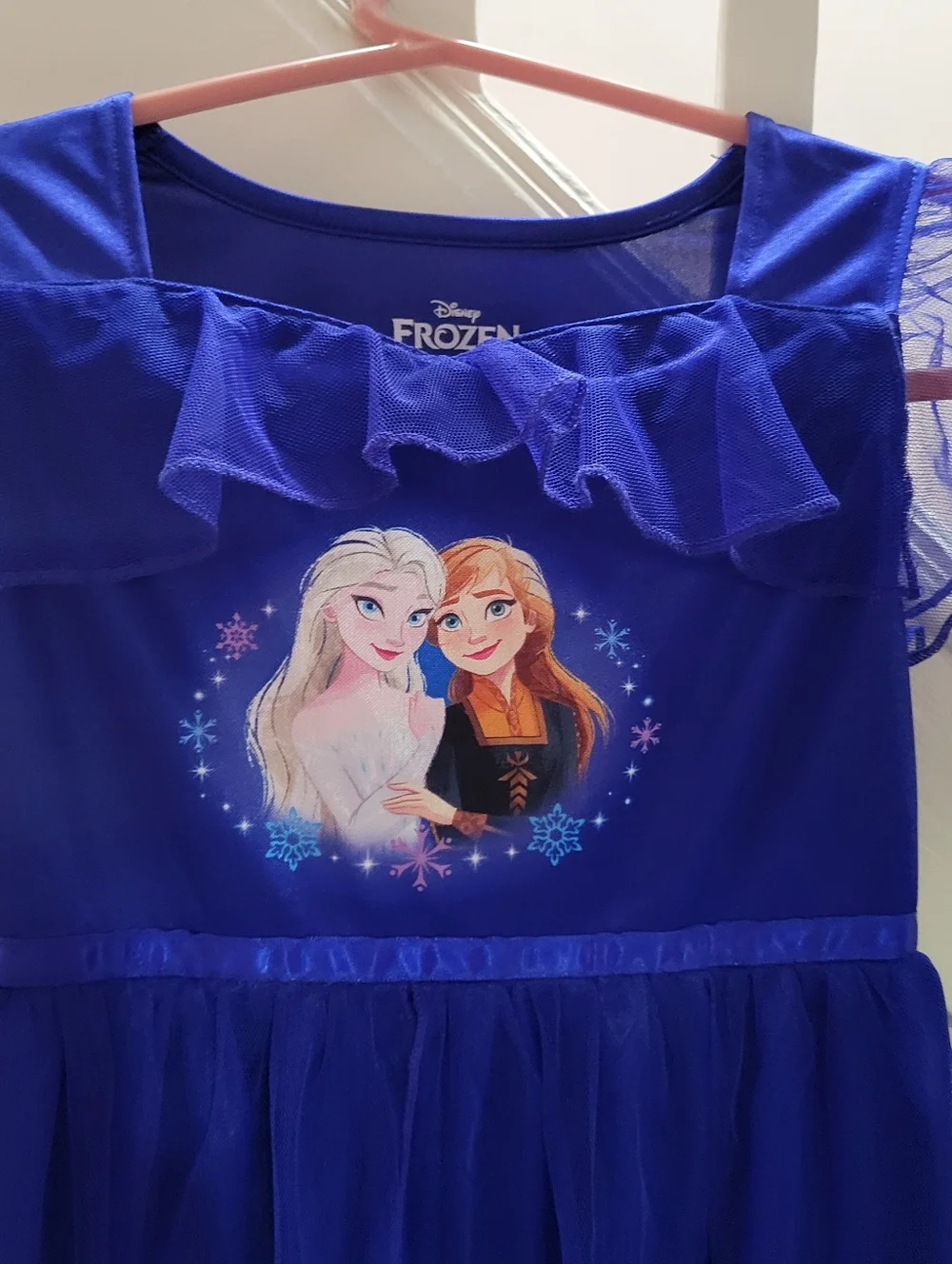 EUC DISNEY Frozen Elsa & Anna Girls Nightgown Dress - Picture 3 of 5